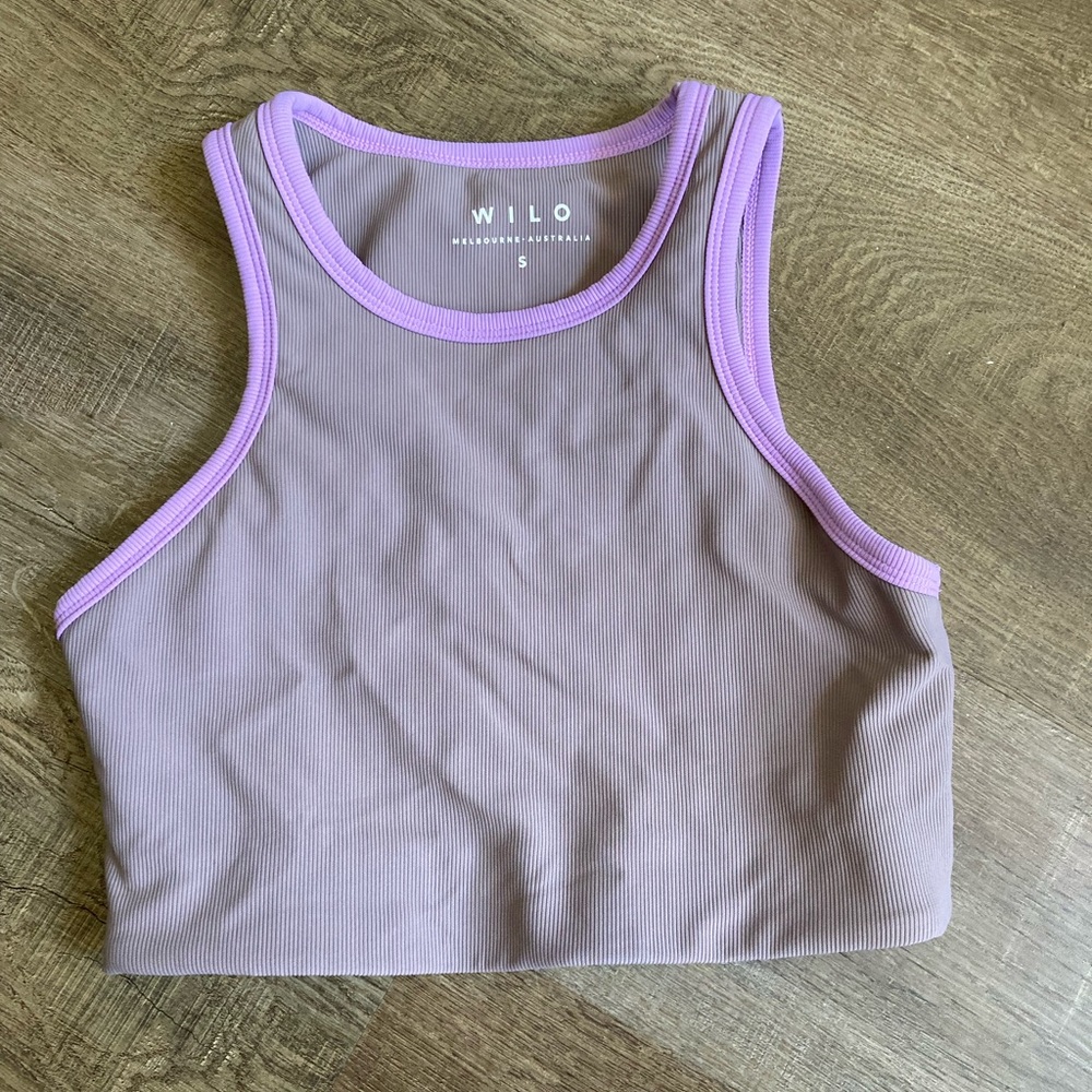 Wilo High Neck Longline Sports Bra Size Small